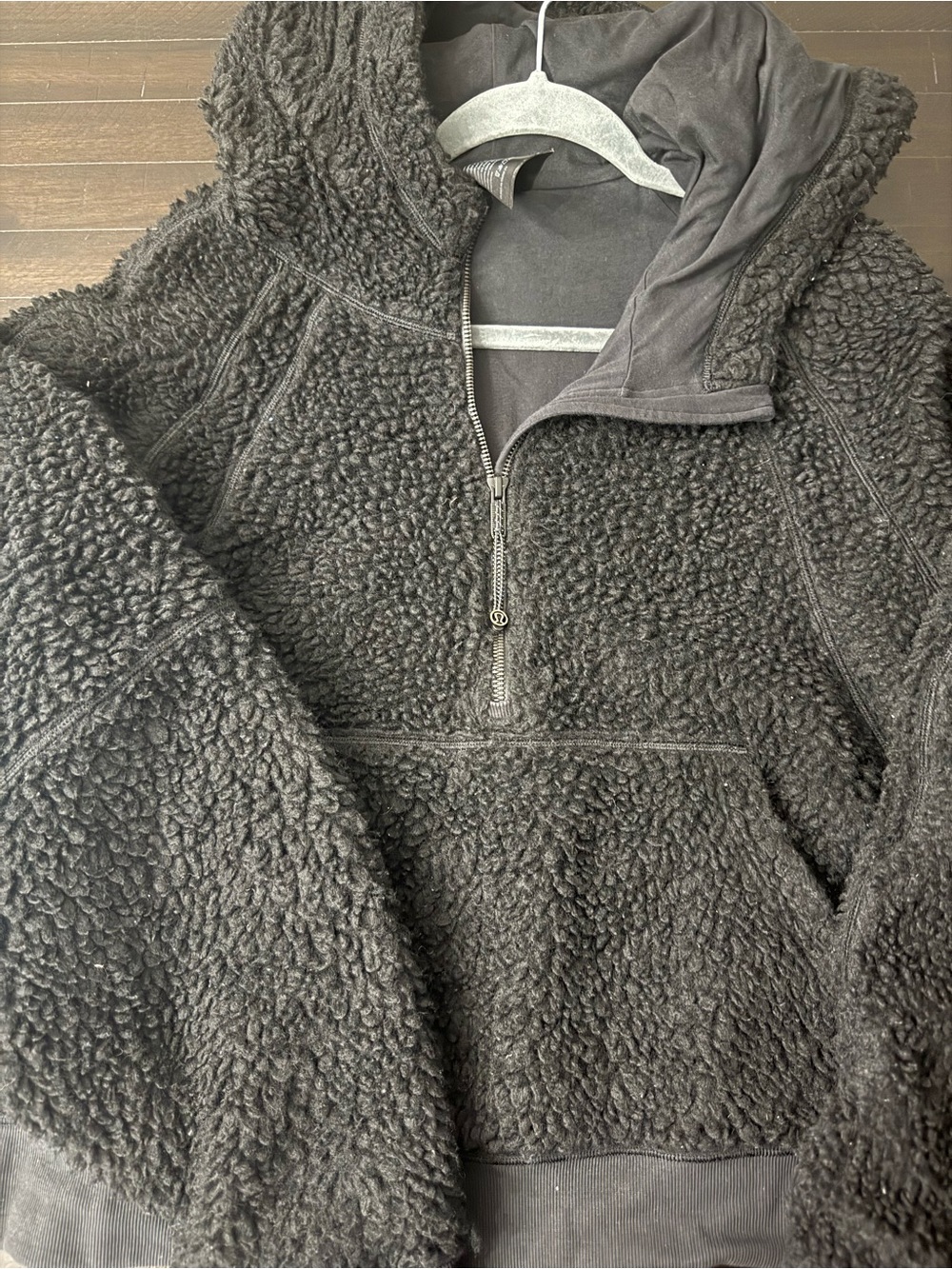 lululemon athletica Dark Charcoal Teddy Half-Zip Jacket